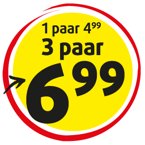 3 paar €6,99