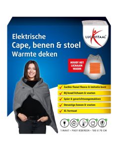 Elektrische Cape, benen & stoel Warmte deken