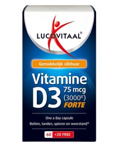 Vitamine D3 75 mcg 80 capsules