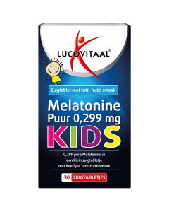 Melatonine Kinderen 0,299 mg met tutti-frutti smaak 30 zuigtabletten