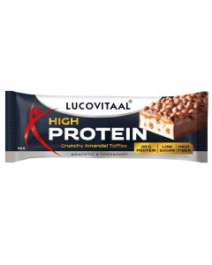 High Protein Crunchy Amandel Toffee reep 64g