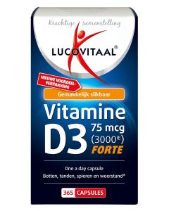 Vitamine D3 75 mcg 365 capsules