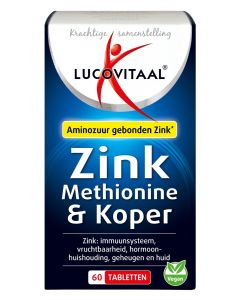Zinkmethionine & Koper 60 tabletten