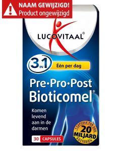 Pre · Pro · Post Bioticomel 30 capsules