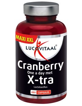 Cranberry met X-tra Lactobacillus 480 capsules MAXI XXL