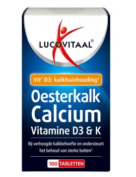 Oesterkalk Calcium Vitamine D3 & K 100 tabletten