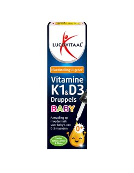 Vitamine K1 & D3 Druppels Baby 14,5 ml (THT 01-2027)
