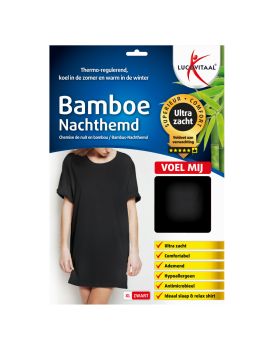 Bamboe Nachthemd Zwart 