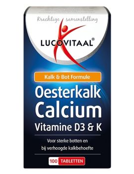 Oesterkalk Calcium en Vitamine D - 100 tabletten
