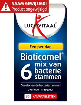 Bioticomel tabletten Mix van 6 Bacteriestammen 30 kauwtabletten