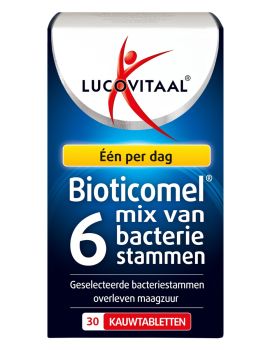 Bioticomel tabletten Mix van 6 Bacteriestammen 30 kauwtabletten