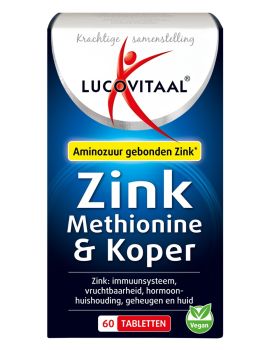 Zinkmethionine & Koper 60 tabletten
