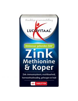 Zinkmethionine & Koper 60 tabletten