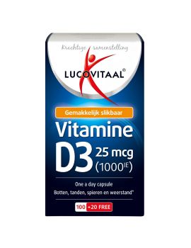 Vitamine D3 25 mcg 120 capsules