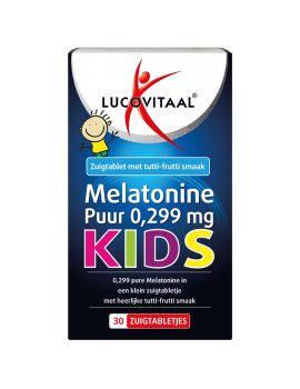 Melatonine Kinderen 0,299 mg met tutti-frutti smaak 30 zuigtabletten