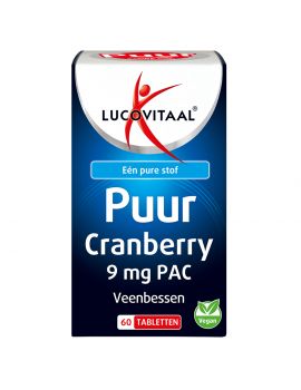 Puur Cranberry 9 mg PAC 60 tabletten