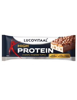 High Proteïn Crunchy Amandel Toffee reep