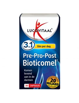 Pre · Pro · Post Bioticomel 30 capsules
