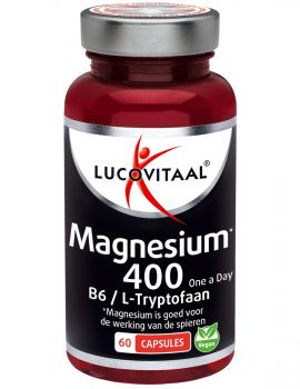 Magnesium 400 met Vitamine B6 & L-Tryptofaan 60 capsules