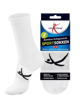 Bamboe Witte Sportsokken 3 paar