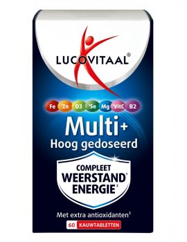 Multi+ Hoog gedoseerd 60 kauwtabletten