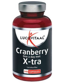 Cranberry met X-tra Lactobacillus 240 capsules MAXI POT