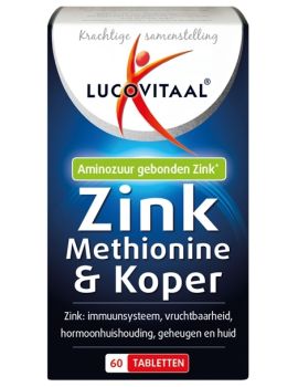 Zinkmethionine en Koper - 60 tabletten