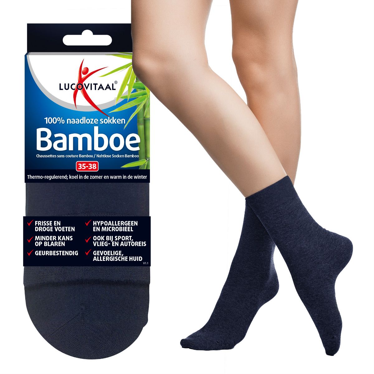 Piarini Bamboesokken, antizweet [6 paar] lang, voor dames en heren, sokken tegen zweetvoeten, ademend, 47/50 EU