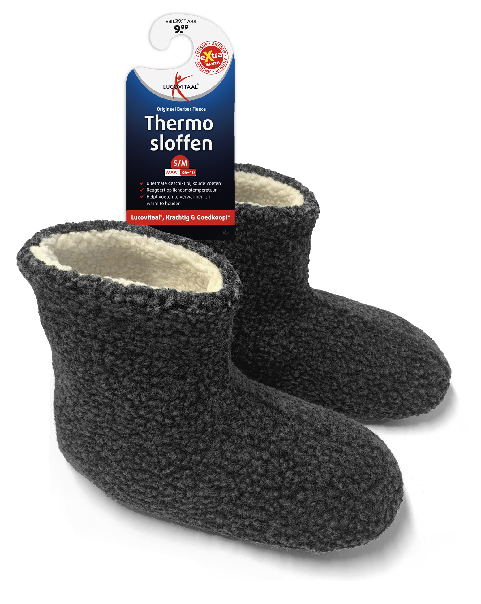 Thermo Berber Slof maat 36-40 (S/M)